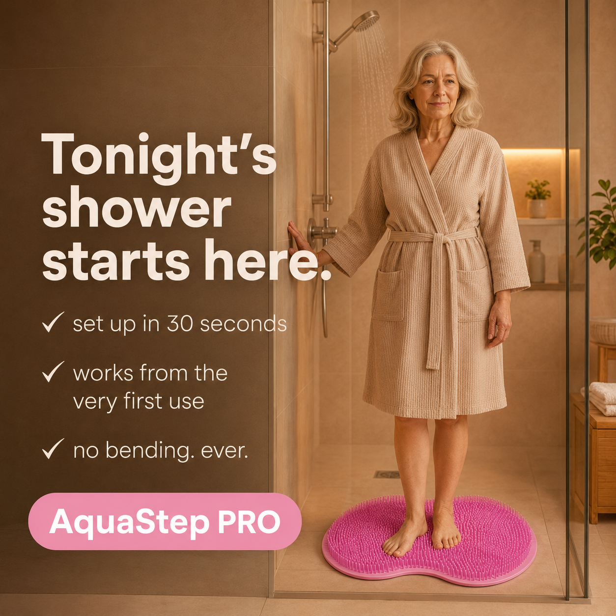 AquaStep PRO - Clean Your Feet Without Bending Over